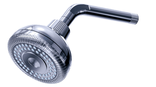 Chuveiro Articulado Redondo Abs Cromado Luxo C/Braco - Civitt