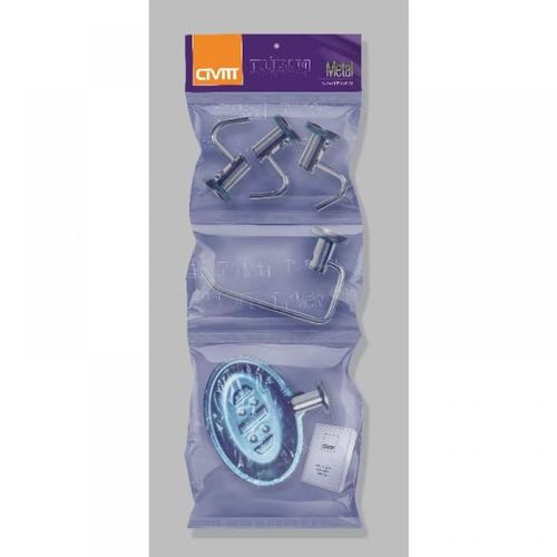 Kit Acessorios P/ Banheiro 5 Peças Turim - Civitt