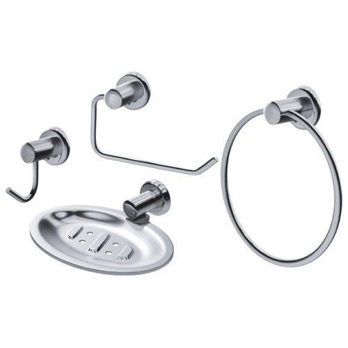 Kit Acessorios P/ Banheiro 4 Peças Turim Plus - Civitt