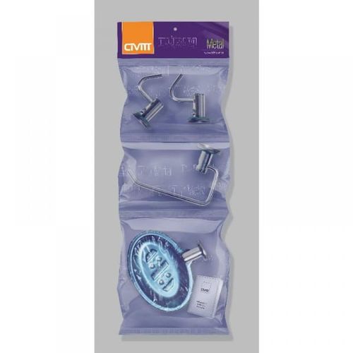 Kit Acessorios P/ Banheiro 4 Peças Turim - Civitt