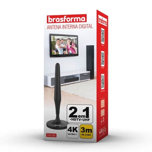 Antena Interna Digital Omnidirecional  Shd-500 - Brasforma