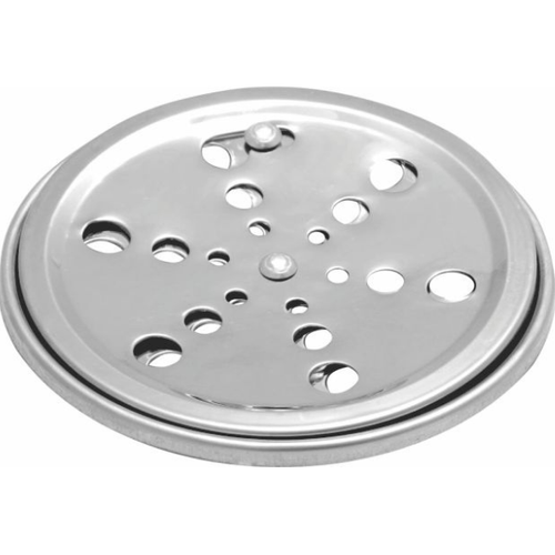 Grelha Ralo Inox Redonda 10 X 10 Com Caixilho Clara Inox