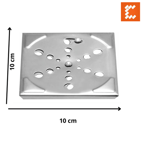 Grelha Ralo Inox Quadrada 10 X 10 Sem Caixilho Clara Inox