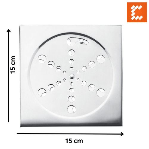 Grelha Ralo Inox Quadrada 15 X 15 Sem Caixilho Clara Inox