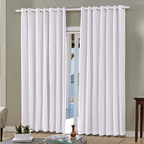 Cortina Pratika Lisa Slim 3,60m x 2,50m (Branco) -Bella Janela