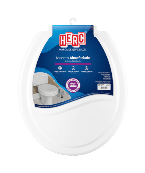 Assento Almofadado Branco- Herc