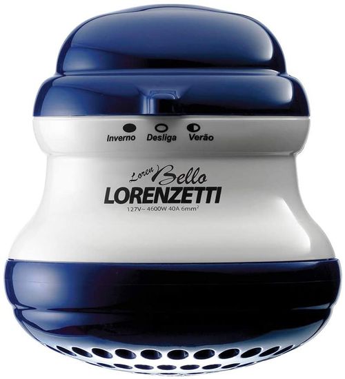 Loren Bello com cano 127V  5500W Branco/Azul - Lorenzetti