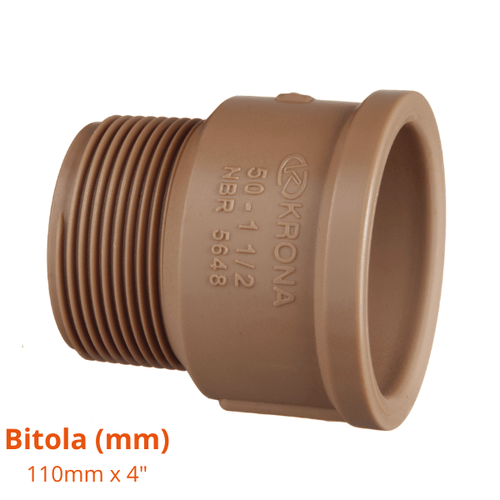 Adaptador Curto Soldável 110mmx4"- Krona