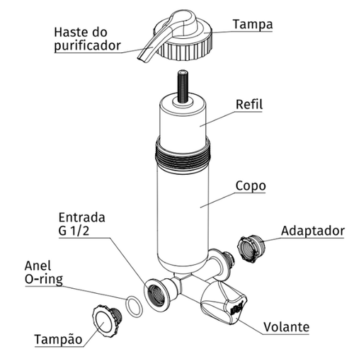 Purificador de Parede Plus - Herc