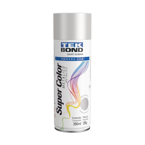 Tinta Spray Lata Prata Metálica 350 ml tekbond