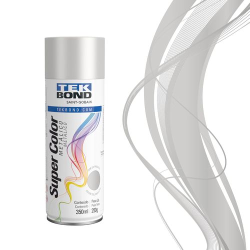 Tinta Spray Lata Prata Metálica 350 ml tekbond