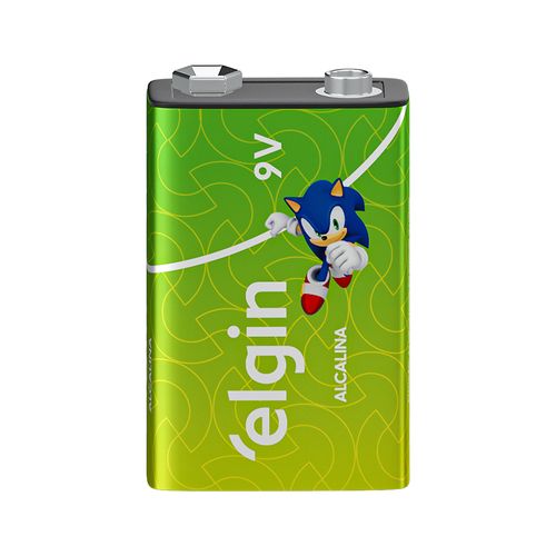 Bateria 9V Alcalina - Elgin