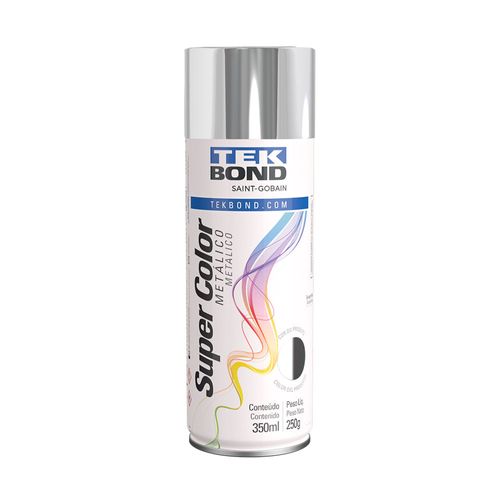 Tinta Spray Lata Cromada Metálica 350 ml tekbond