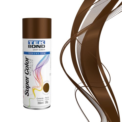 Tinta Spray Lata Bronze Metálico 350 ml tekbond