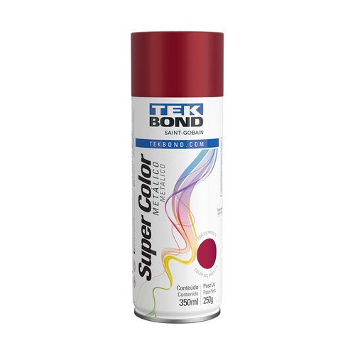 Tinta Spray Lata Vermelho Metálico 350 ml tekbond