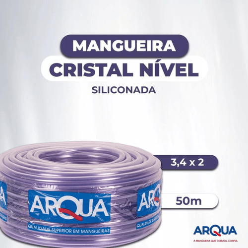 Mangueira Cristal Flexível 3/4" X 2,00mm 50 Metros - Arqua