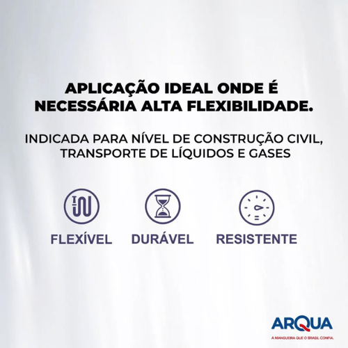 Mangueira Cristal Transparente Flexível 5/16x1,5mm 50m - Arqua