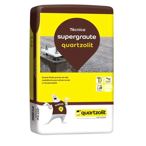 Argamassa Supergraute Alta Resistência 20kg - Quartzolit