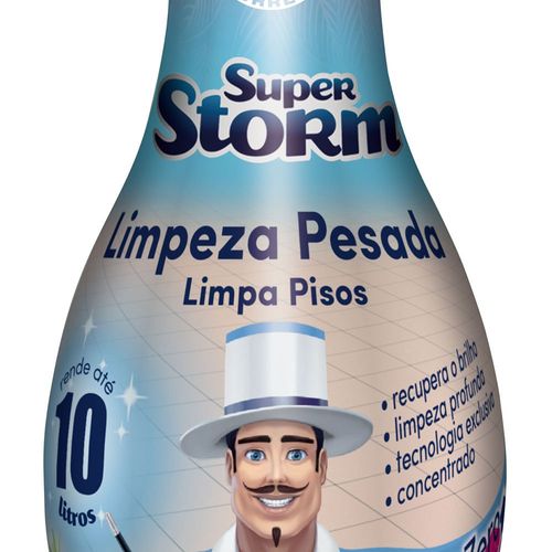 Limpa pisos limpeza pesada 1L - Super Storm