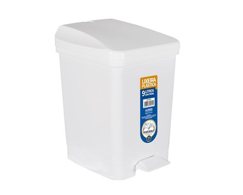 Lixeira com pedal 9 litros - Metasul