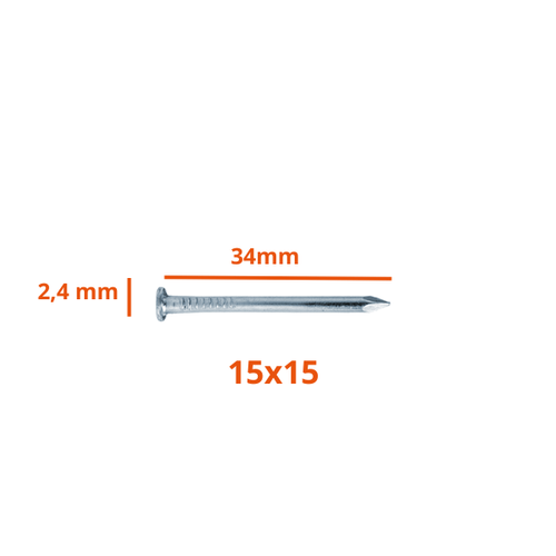 Prego 15X15 C/Cabeca Polido 400G - Civitt