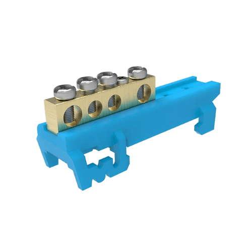 Barramento Neutro 02 + 10 Furos p/ fixação em triho din az - Soprano