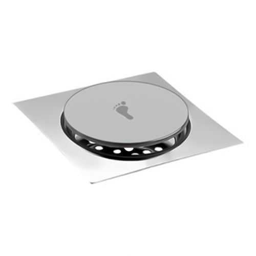 Ralo Click Inteligente Inox Oculto Quadrado 15x15