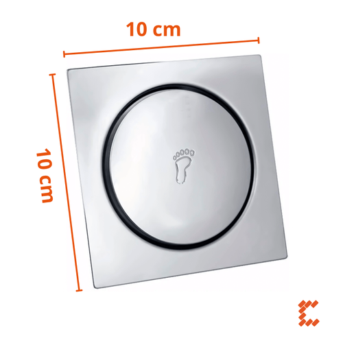 Ralo Inteligente Click 10x10 Banheiro Veda Cheiro Fertak