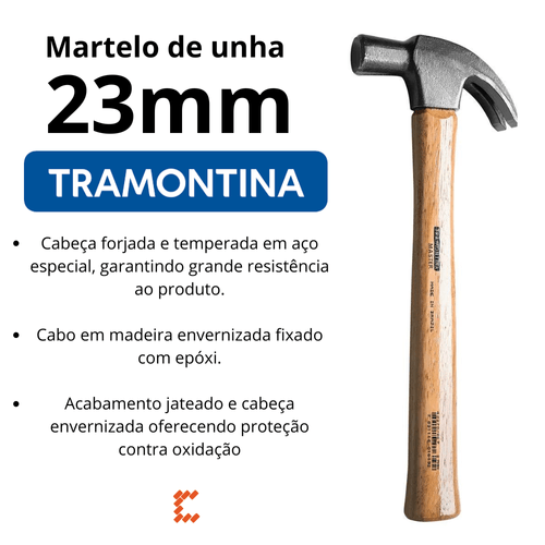Martelo De Unha 23mm - Tramontina