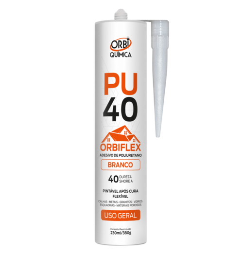 Pu 40 Selante Adesivo Silicone Orbiflex Branco