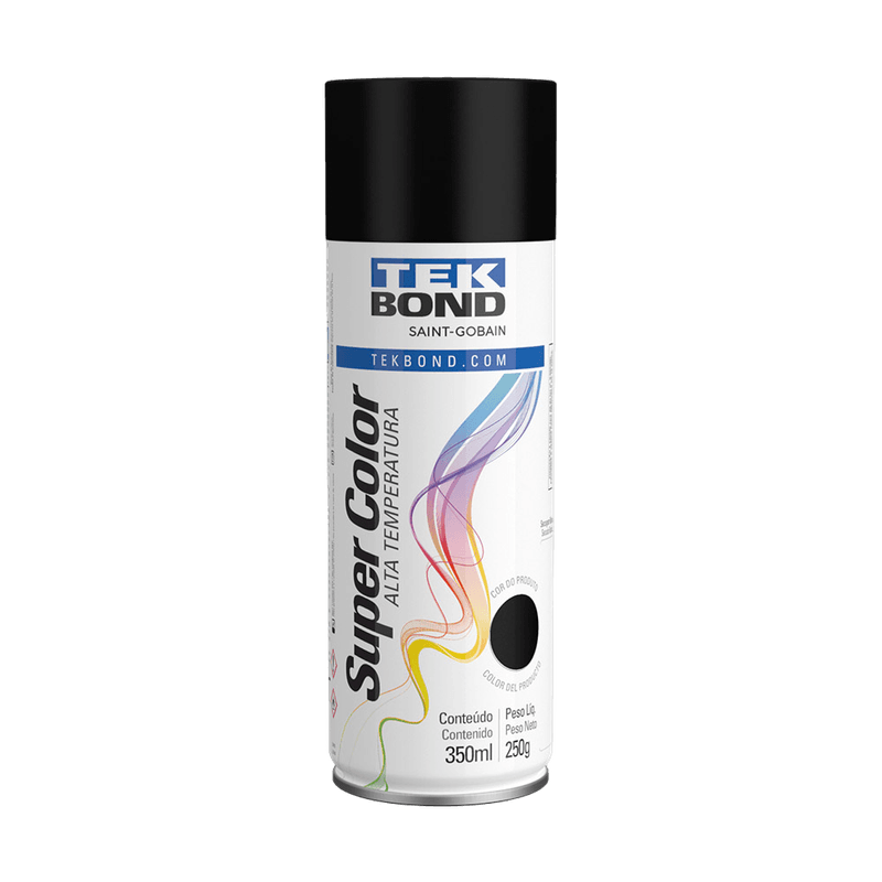 Tinta-Spray-Alta-temperatura-Preto-Fosco-350ml--Tekbond