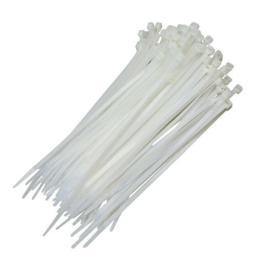 100x Abraçadeira Nylon Branca Enforca Gato 370x7,6 Starfer