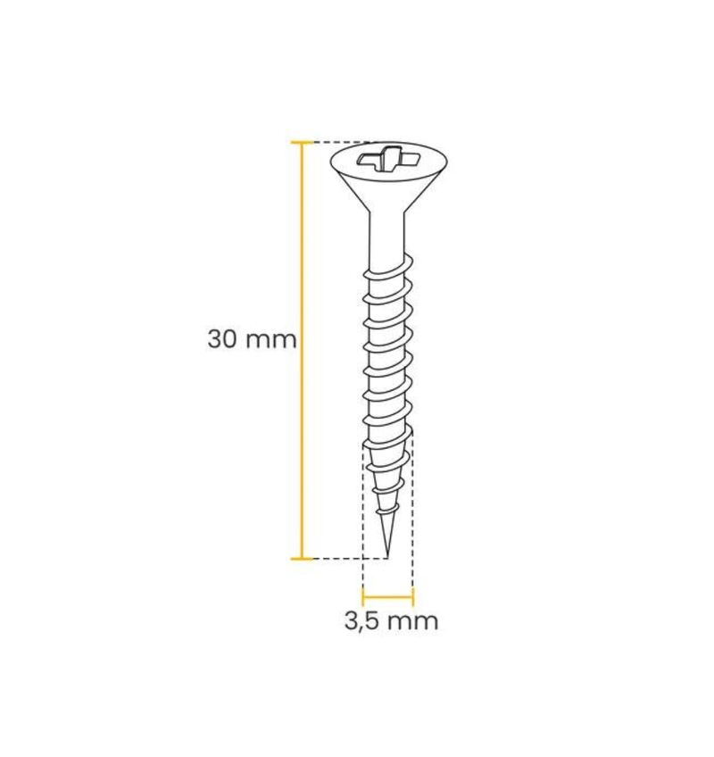 Parafuso-Chipboard-philips-Madeira-3.5x30-C-500-Und2