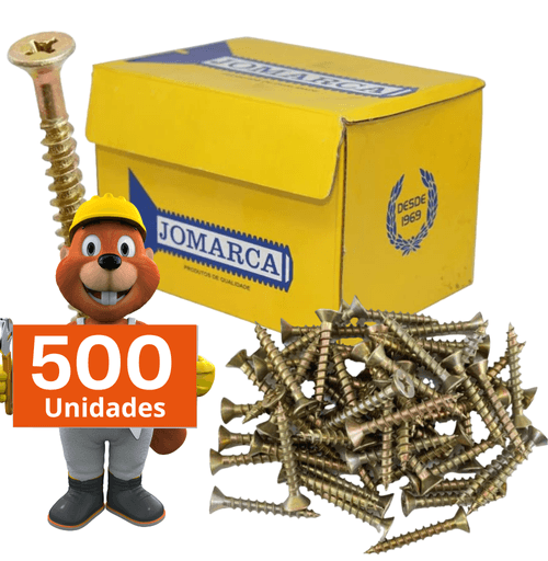 500x Parafuso Chipboard philips Madeira 5.0x35 philips