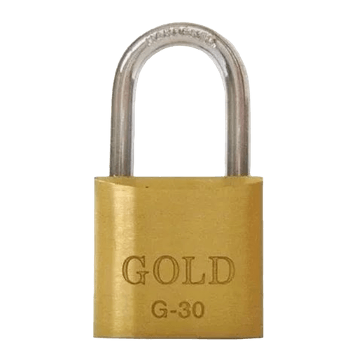 Cadeado Gold 30 Mm Em Latão 2 Chaves