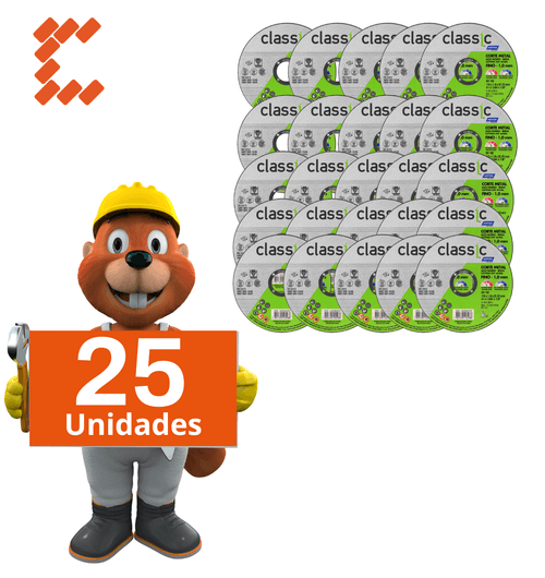 25x Discos De Corte Ar102 Classic 115x1,0x22,23mm Norton
