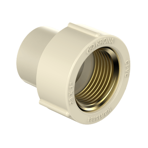 Luva de Transição RF CPVC Agua quente Ultraterm 28mm x 1" Krona