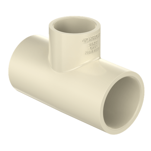 TE de Redução CPVC Agua quente Ultraterm 28 x 22mm Krona