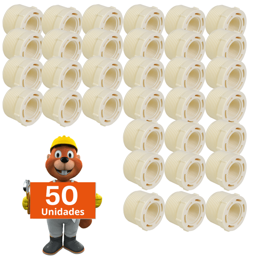 Bucha Redução com rosca 3/4 X 1/2 50 peças krona