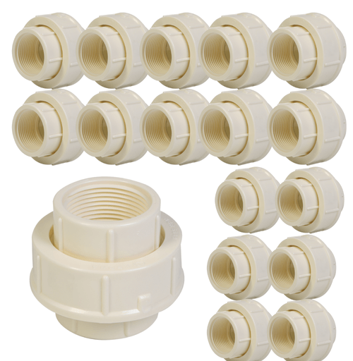 União com rosca cano 3/4 PVC Kit 20 peças Krona