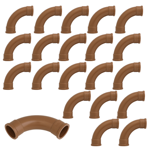 Curva 90 graus Cano Pvc 3/4 25 Mm Soldável Krona 20 Peças