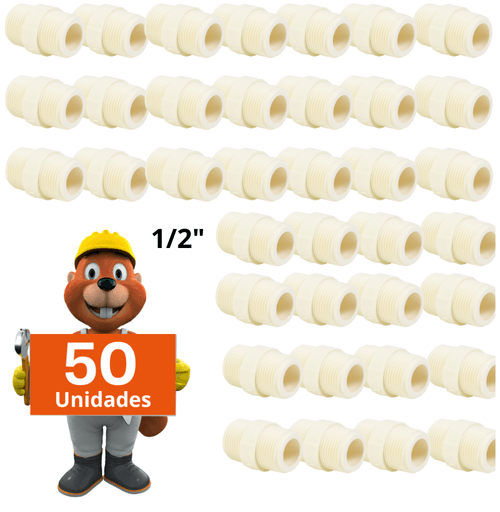 Nipel Roscável cano 1/2 20 mm Niple 50 peças Krona