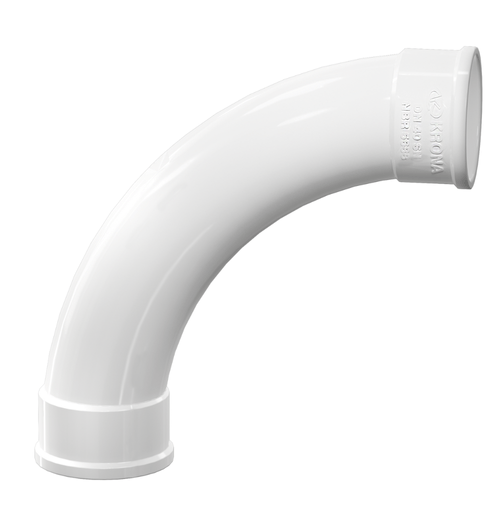Curva Esgoto PVC 150MM 90° Longa - Krona