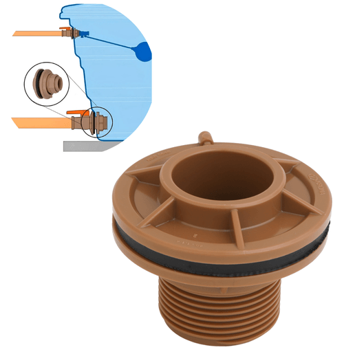 Adaptador para Caixa D’água Soldável c/Flange 75mm x 2,1/2" - Krona