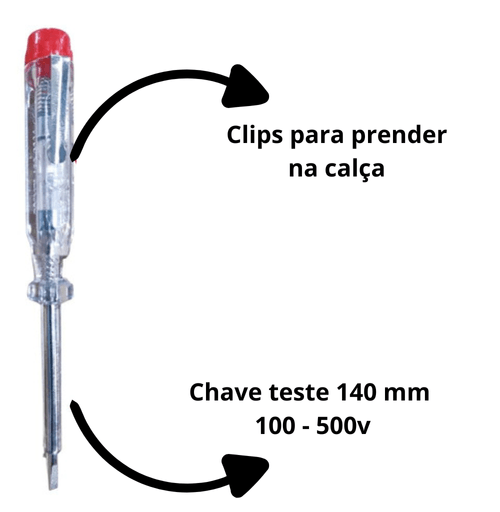 Chave teste tomada 14cm 100 A 500 V - Guepar