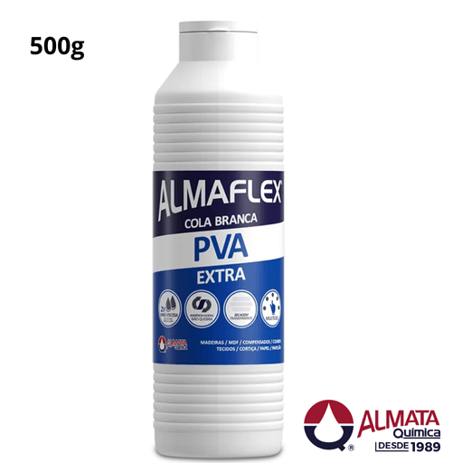 Cola Branca Madeira Papel Artesanato 500g Almaflex